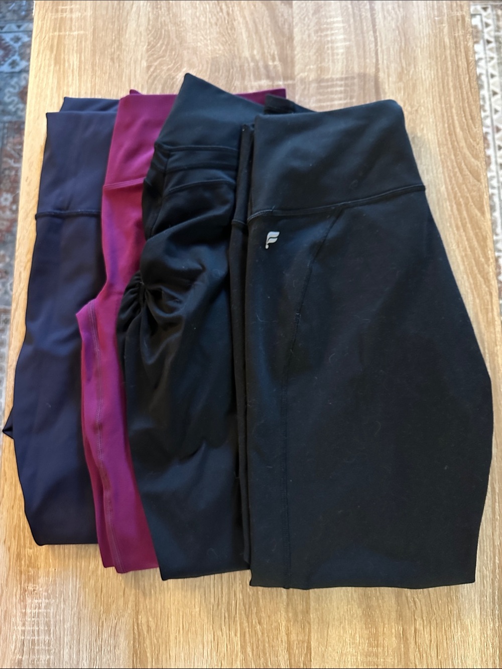 Bundle of leggings, Fabletics and Amazon
